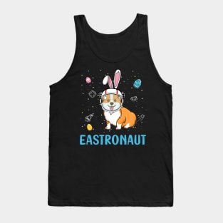 Eastronaut Corgi Astronaut Easter Day Tank Top